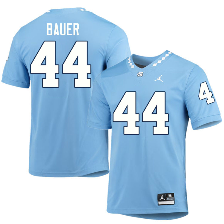 #44 Jake Bauer North Carolina Tar Heels College Football Jersey Stitched-Carolina Blue #44 Jake Bauer North Carolina Tar Heels College Football Jersey Stitched-Carolina Blue